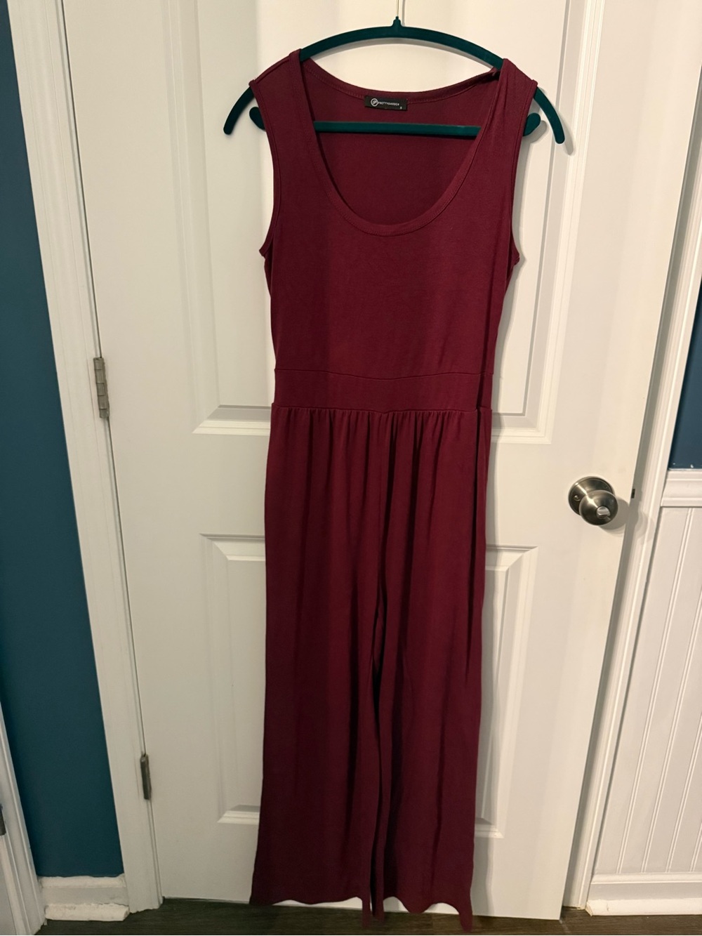 Sleeveless Wine Jumpsuit size small